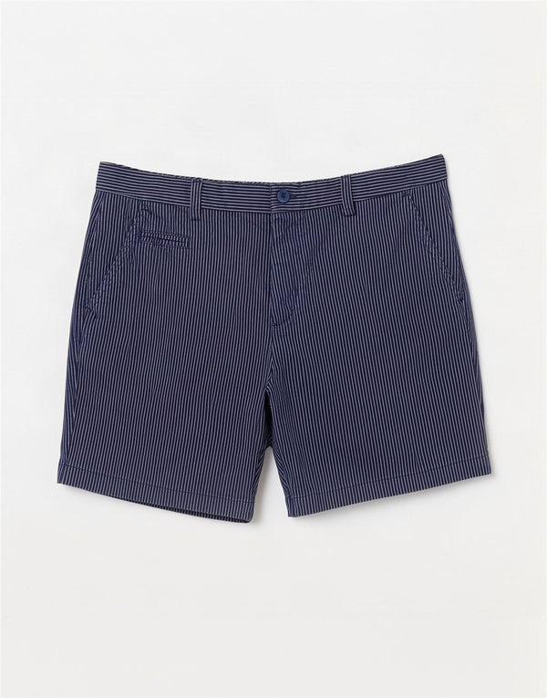 Marks & Spencer ženske chino kratke hlače UK 14 velike W32 mornarsko plave pruge