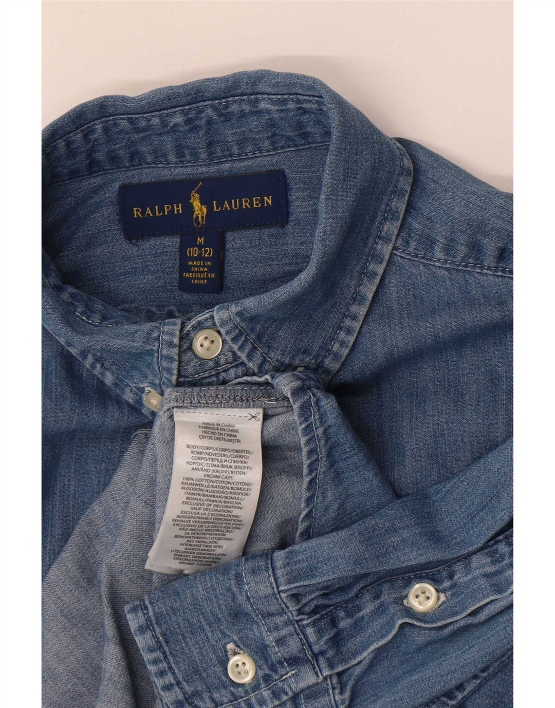 Ralph Lauren Denim košulja za dječake 10-11 godina srednje plavi pamuk