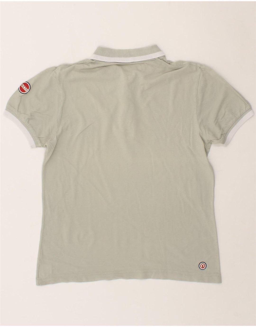 COLMAR Womens Polo Shirt UK 14 Medium Grey Cotton Vintage Colmar and Second-Hand Colmar from Messina Hembry 