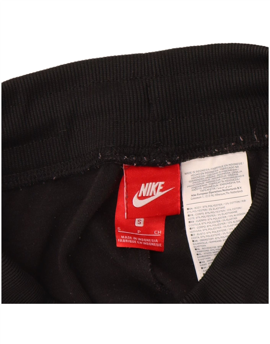 NIKE Ženska trenirka Hlače Joggers UK 8 Small Black Colourblock