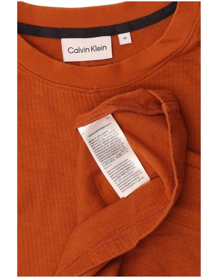 Calvin Klein muška majica kratkih rukava Srednje narančasti pamuk