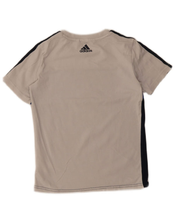 Majica kratkih rukava Adidas za dječake s grafičkim motivima, 9-10 godina, bijeli pamuk