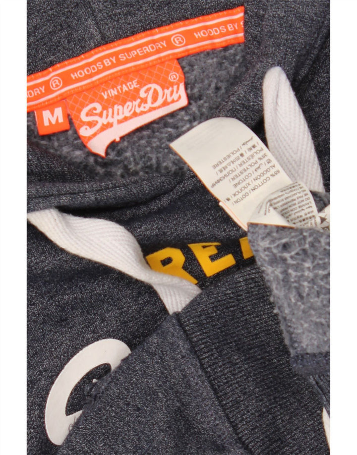 Superdry muška majica s kapuljačom s kapuljačom Srednje tamnoplavi pamuk