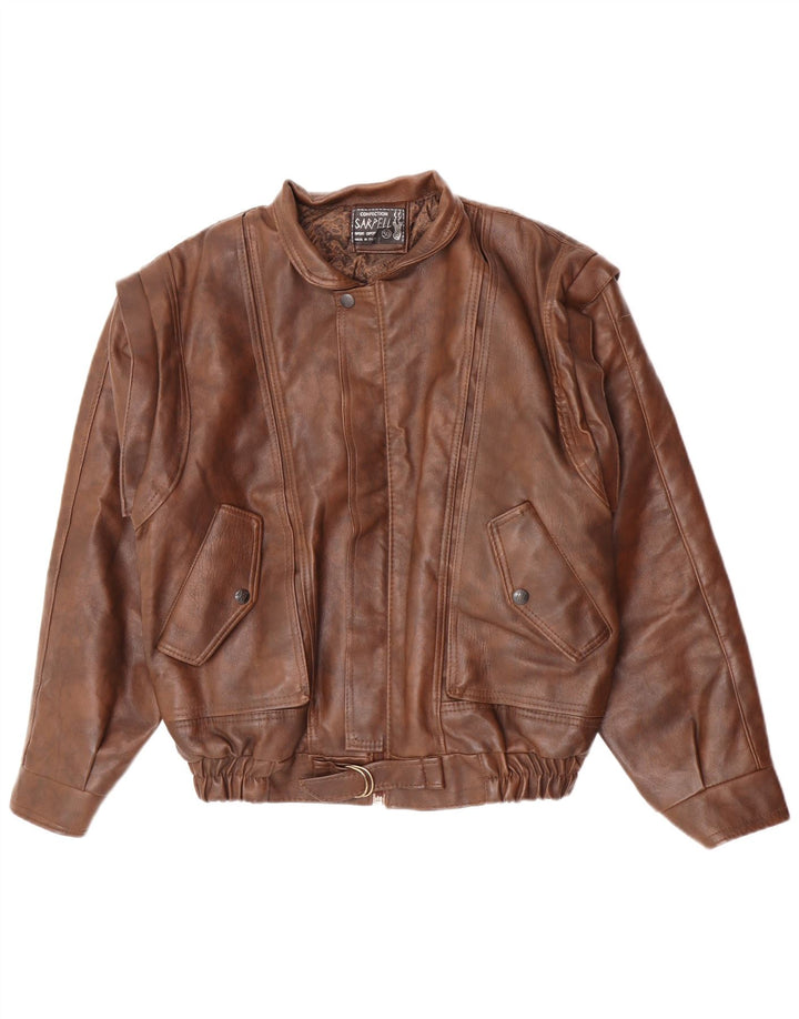 Vintage muška kožna jakna IT 50 Large Brown