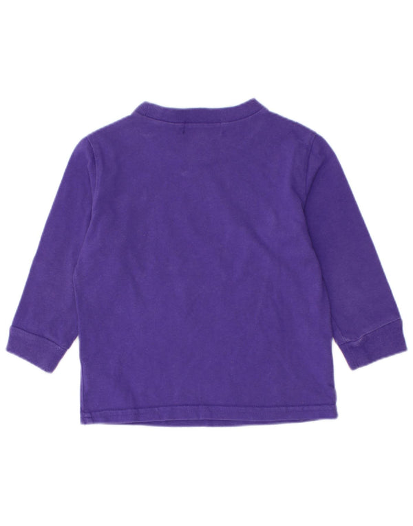 Polo Ralph Lauren majica dugih rukava za djevojčice 12-18 mjeseci Ljubičasta pamučna