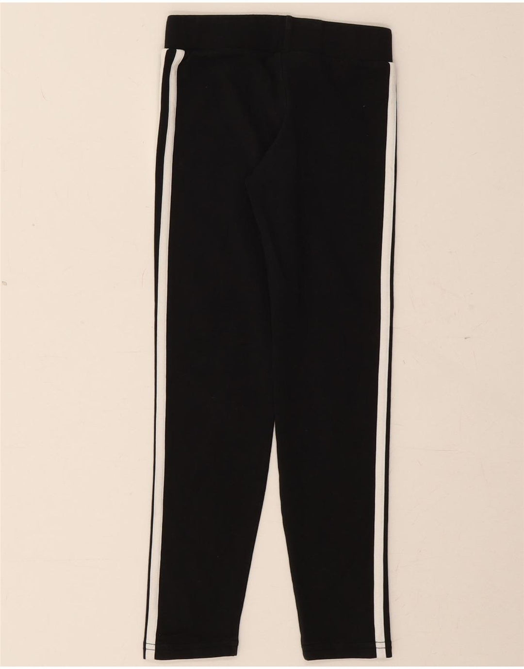 ADIDAS Girls Leggings 7-8 Years  Black