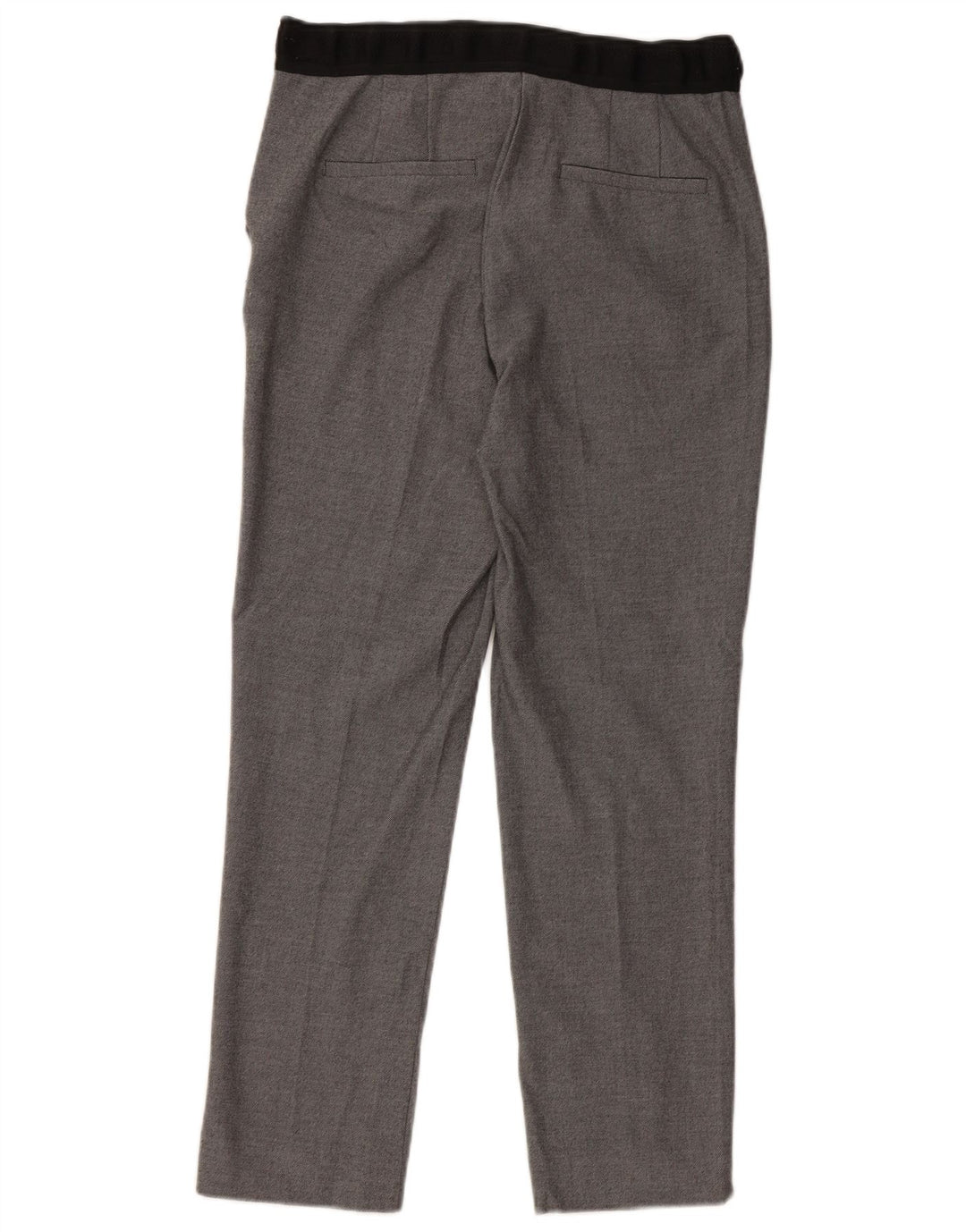 Zara ženske ravne chino hlače male W26 L27 sivi poliester