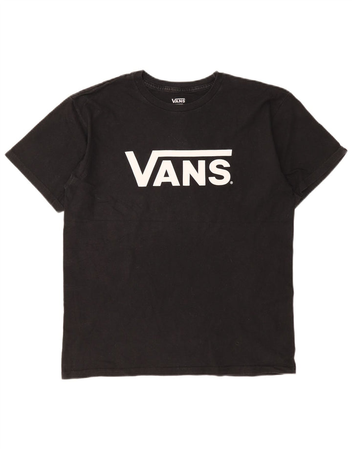 Vans muška majica kratkih rukava srednje veličine crni pamuk