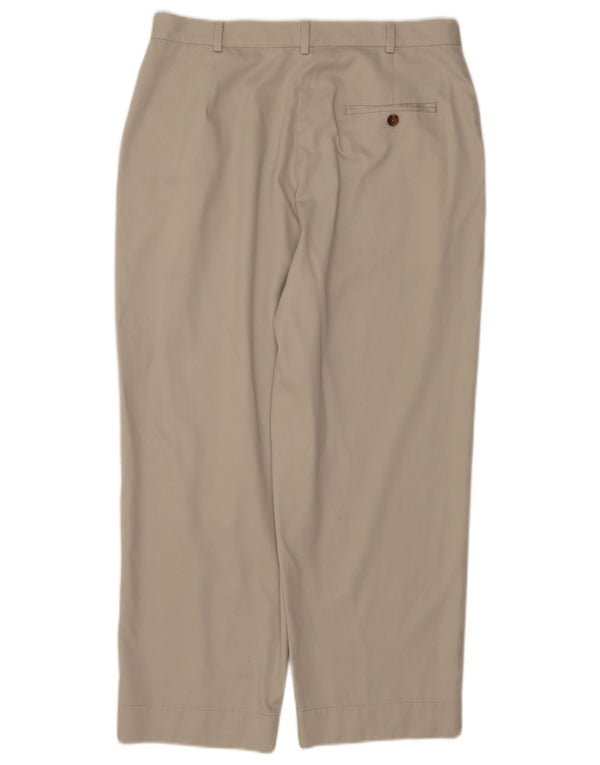 L.L.Bean ženske sužene chino hlače US 14 XL W34 L26 bež pamuk