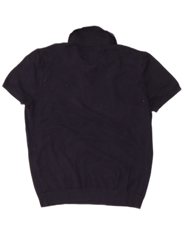 Zara ženska polo majica UK 14 velika tamnoplava viskoza