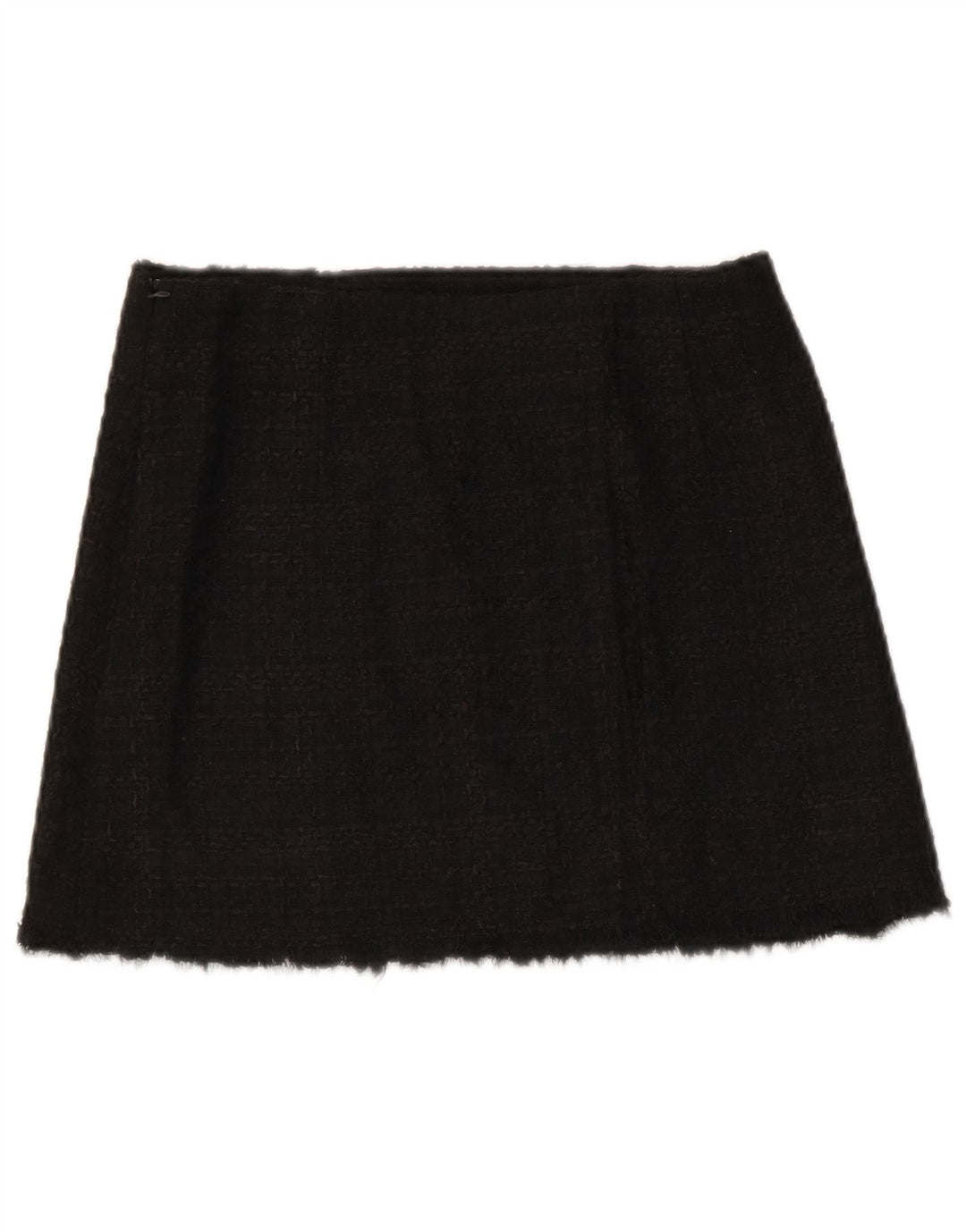Zara ženska mini suknja mala W26 crni karirani akril