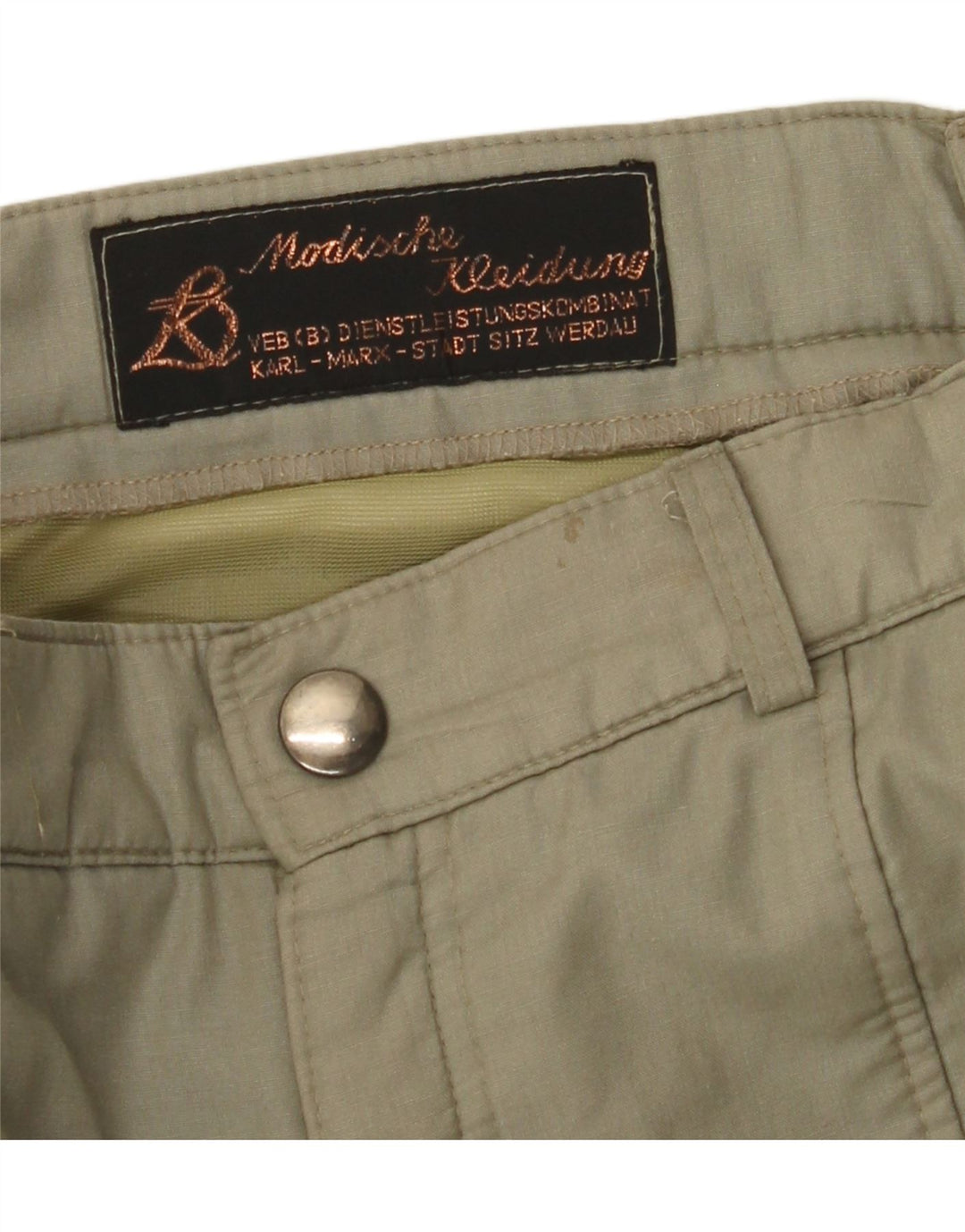 VINTAGE muške ravne kargo hlače W32 L29 kaki