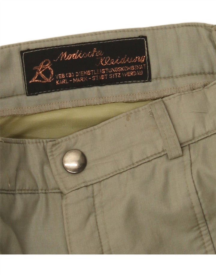 VINTAGE muške ravne kargo hlače W32 L29 kaki