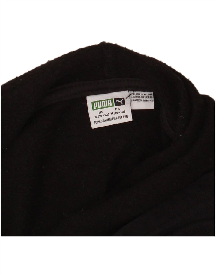 PUMA Boys Graphic Hoodie Džemper 10-11 godina srednje crna na točkice