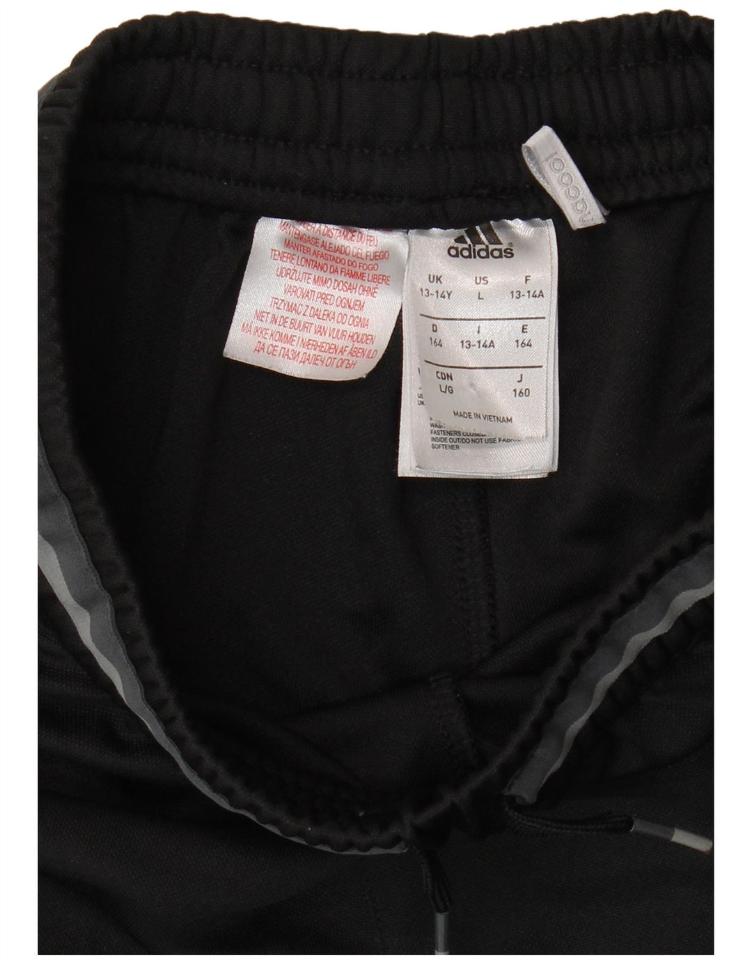 ADIDAS Trenirke za dječake Olympique Lyonnais 13-14 godina crne