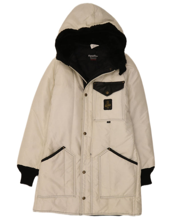 Refrigiwear ženski podstavljeni kaput Cruzcampo UK 10 Small White Colourblock