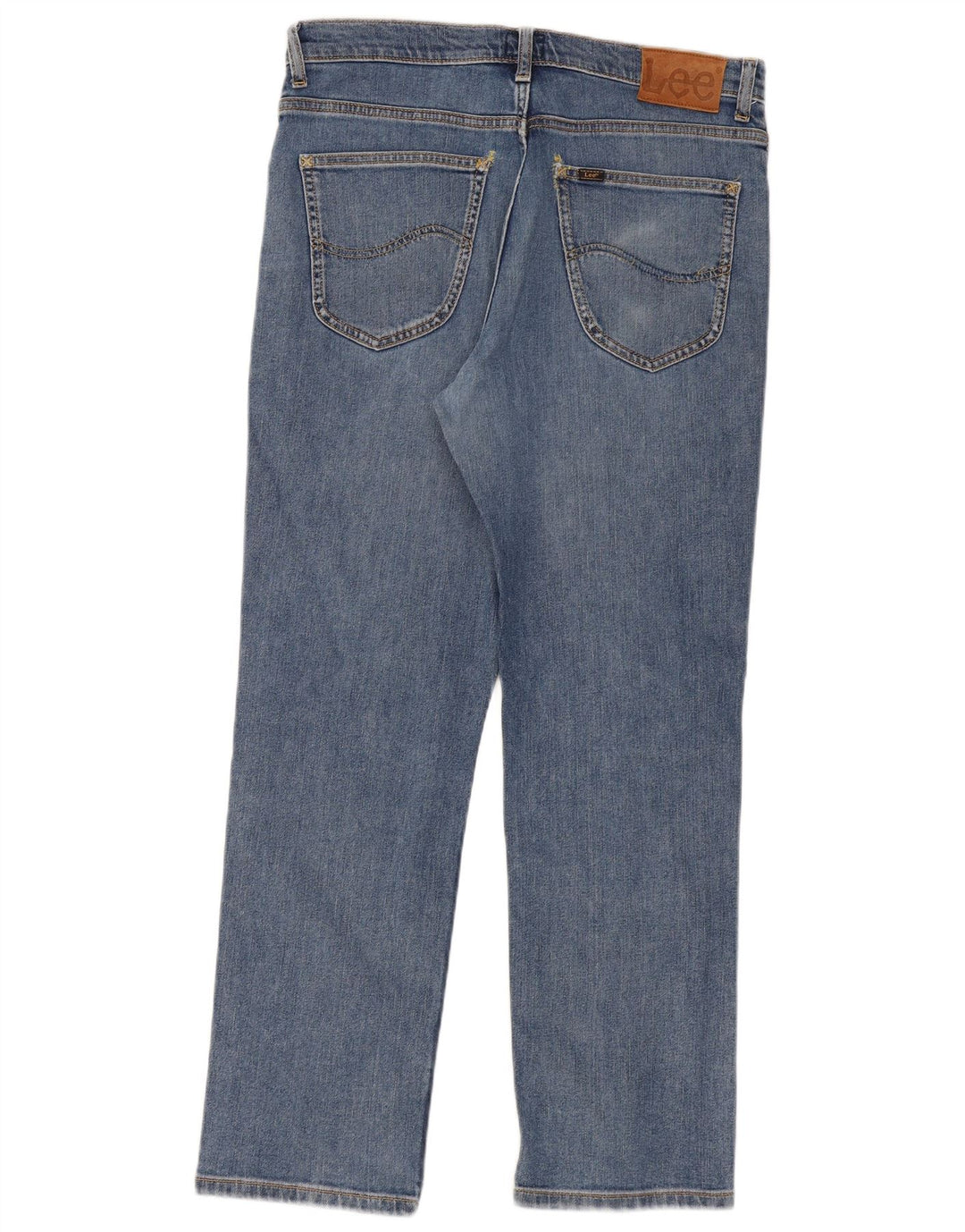 Lee Mens Brooklyn Straight Jeans W34 L30 Plavi pamuk
