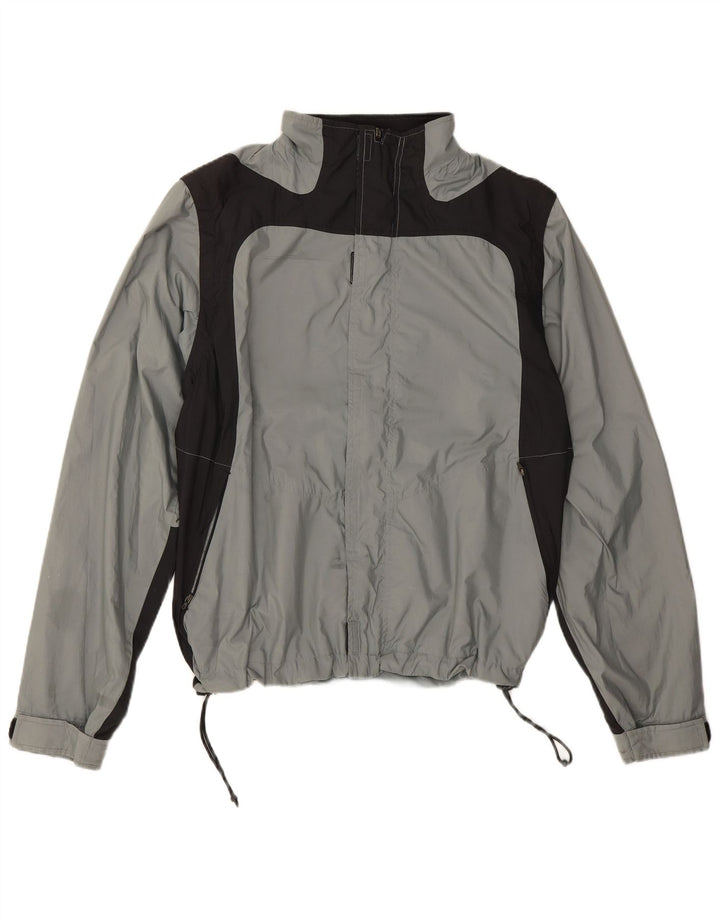 Adidas muška kišna jakna UK 40 Large Grey Colourblock poliester