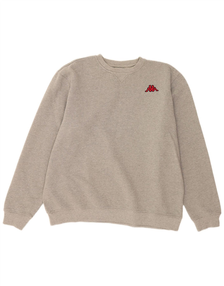 Kappa muški džemper 2XL sivi pamuk