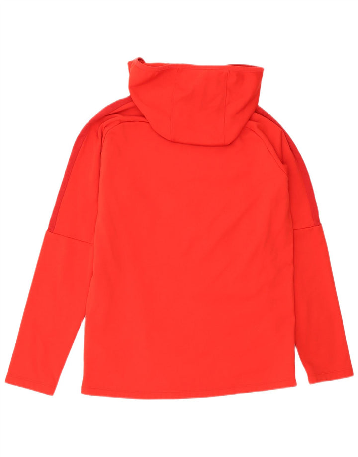 Nike Dri Fit majica s kapuljačom srednje crvene boje od poliestera