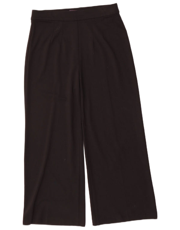 Marks & Spencer ženske široke ležerne hlače UK 16 Large W34 L29 crne