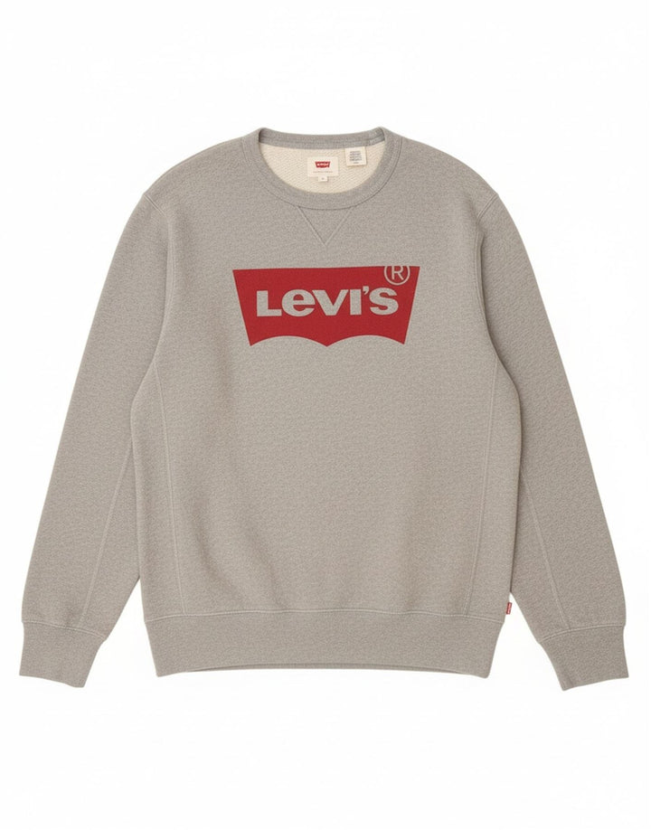 Levi's muška majica s grafičkim motivima, mali sivi pamuk