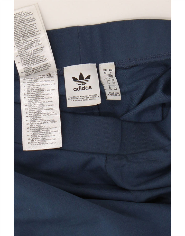 Adidas ženske grafičke tajice UK 10 Male tamnoplave poliesterske