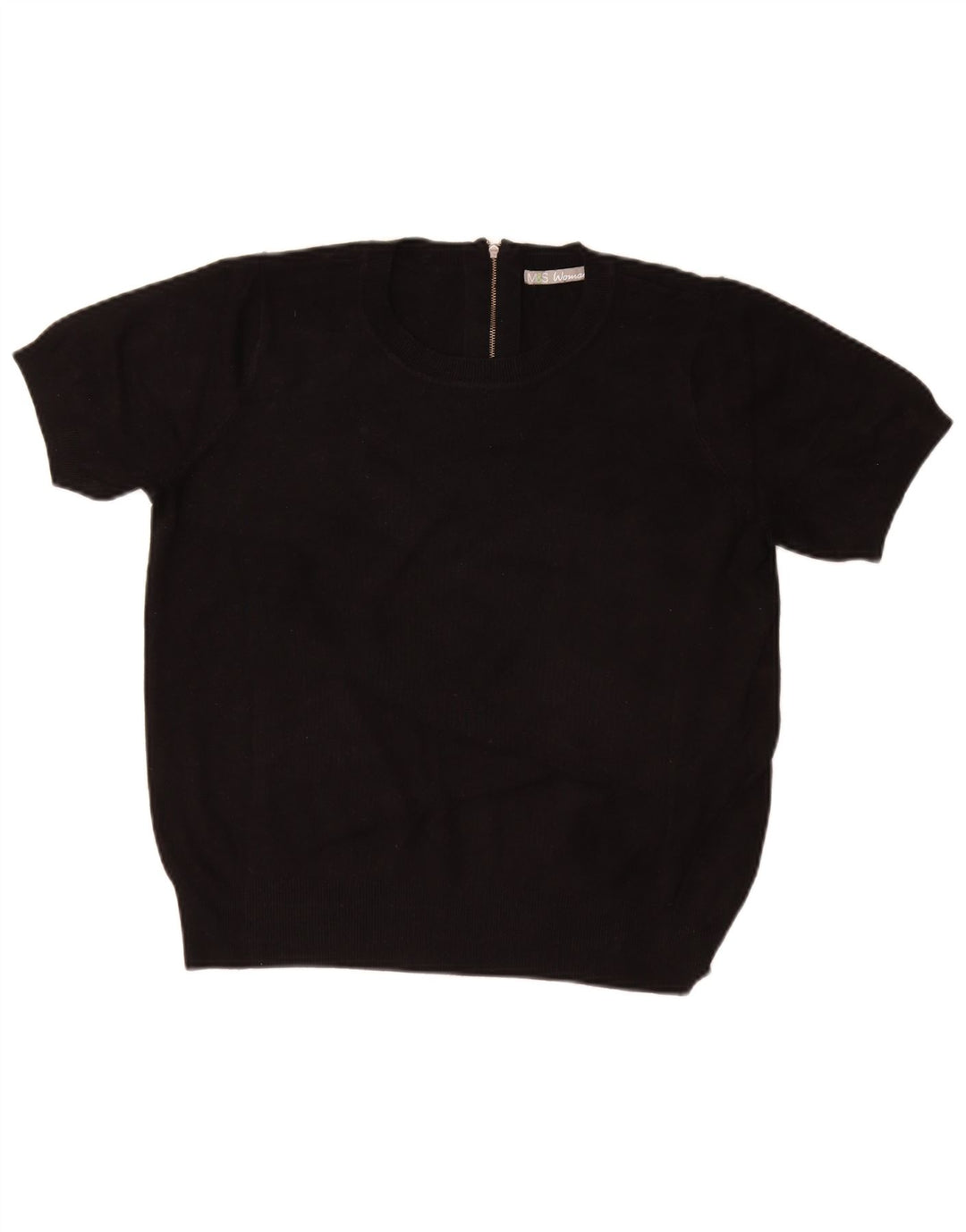 MARKS & SPENCER Ženski pulover s okruglim izrezom UK 16 Veliki crni