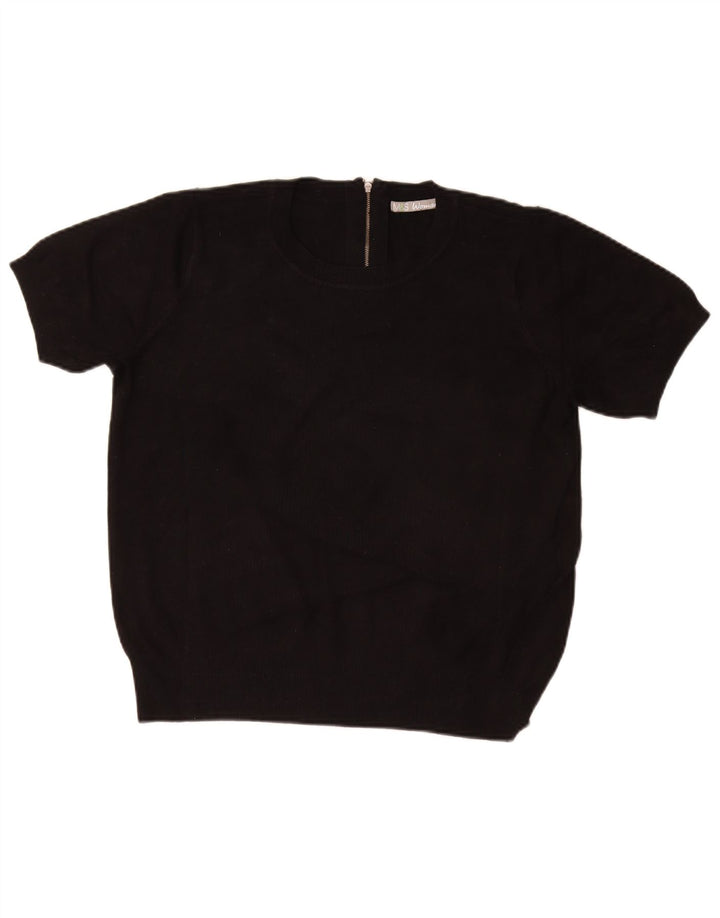 MARKS & SPENCER Ženski pulover s okruglim izrezom UK 16 Veliki crni