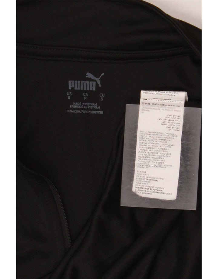 Muška trenirka Puma Lombardia Uno Graphic Zip Neck Pullover Top Small Black