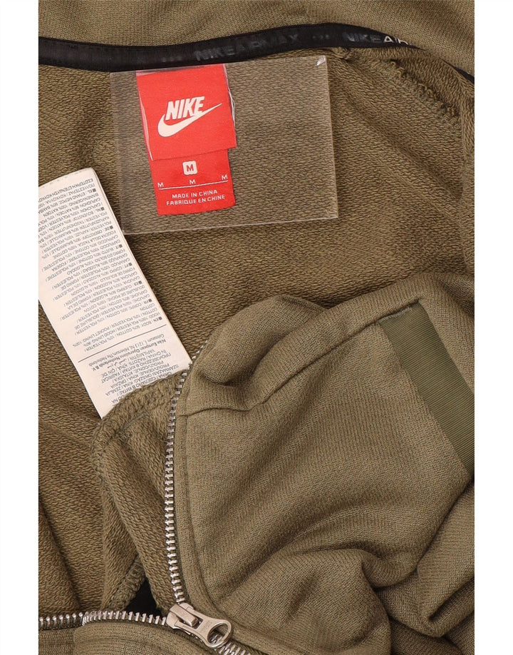 Nike muški džemper s kapuljačom s patentnim zatvaračem, srednji kaki pamuk