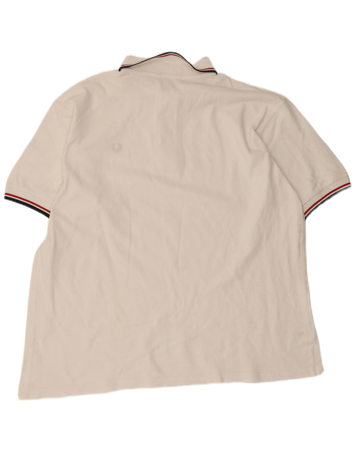 Fred Perry muška polo majica XL bijeli pamuk