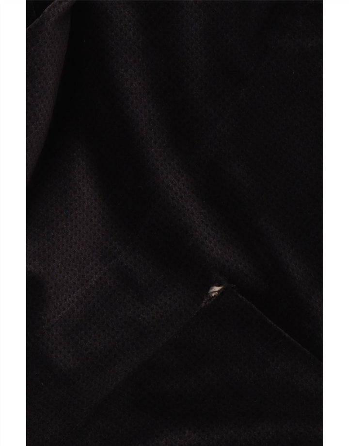 Vintage muška baršunasta sako jakna UK 36 Mali mornarsko plavi pamuk u obliku ptičje zube