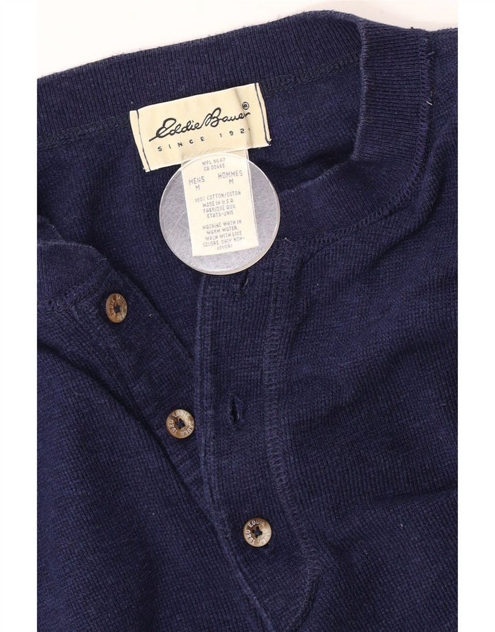 Eddie Bauer muška majica širokog kroja dugih rukava srednje tamnoplave pamučne boje