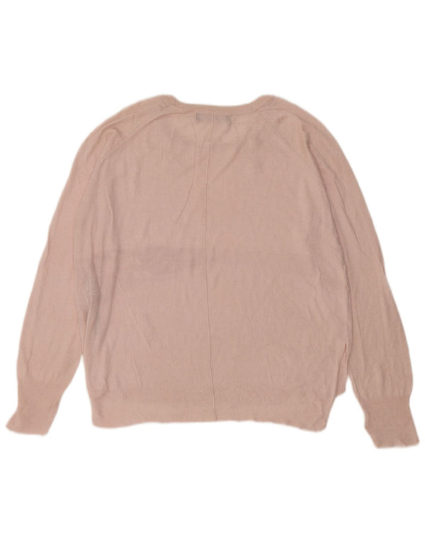 Zara ženski džemper s morskim izrezom UK 14 Srednje ružičasta viskoza