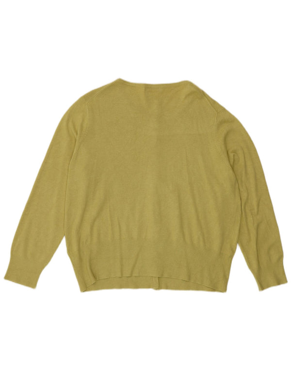 Marks & Spencer ženski kardigan pulover UK 20 2XL zelena viskoza