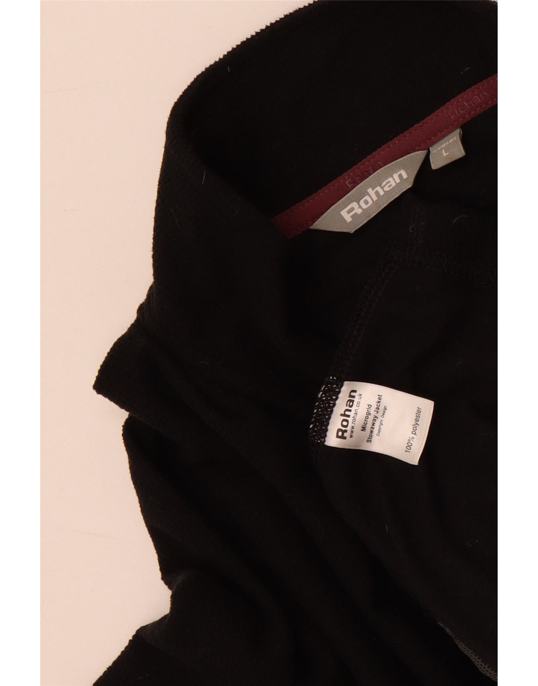 Rohan ženska gornja jakna trenirke UK 16 veliki crni poliester