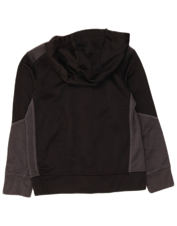 Russell atletski pulover s kapuljačom s patentnim zatvaračem za dječake 7-8 godina srednje crne boje