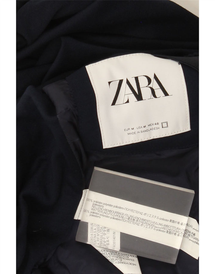 Zara muška bomber jakna UK 38 Srednje tamnoplavi poliester u boji