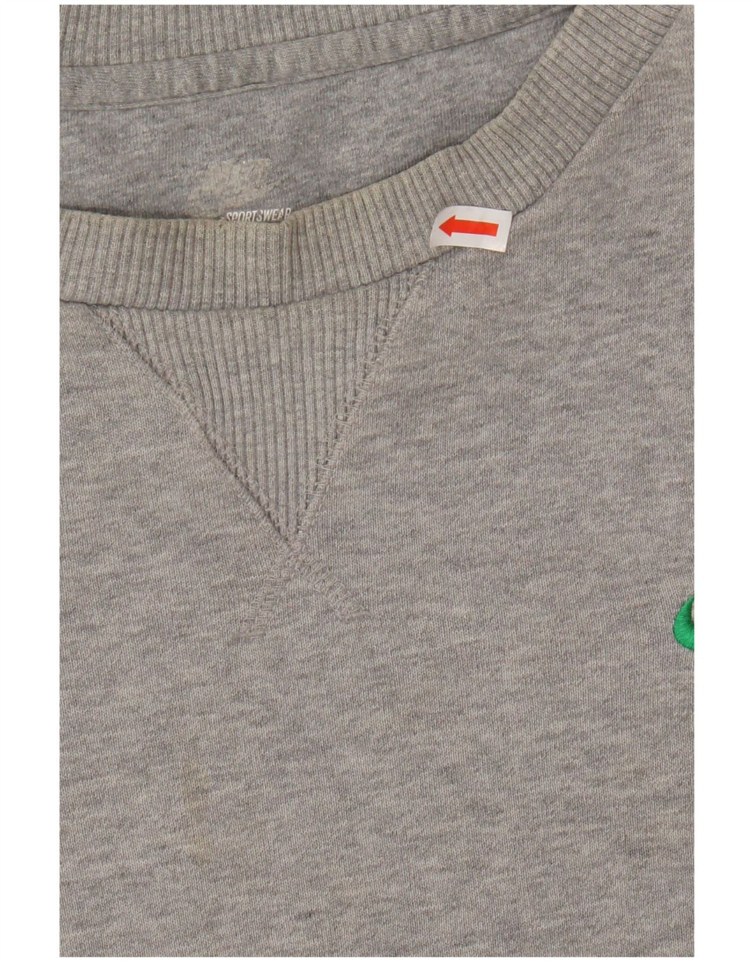 NIKE Mens Sweatshirt Jumper UK 38/40 Medium Grey Colourblock Cotton