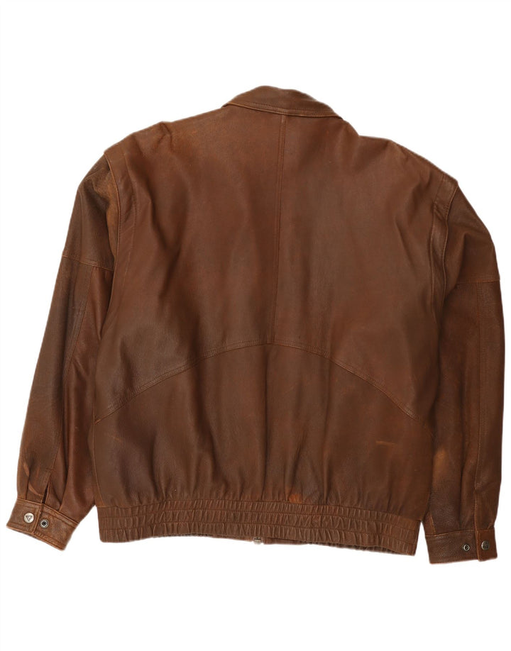 Herrford muška bomber kožna jakna EU 54 2XL smeđa koža