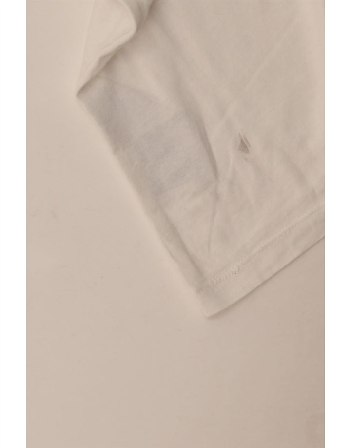 Jack & Jones muška majica dugih rukava s grafikama, srednji bijeli pamuk