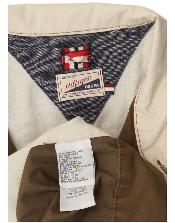 Tommy Hilfiger muška bomber jakna UK 38, srednji kaki pamuk