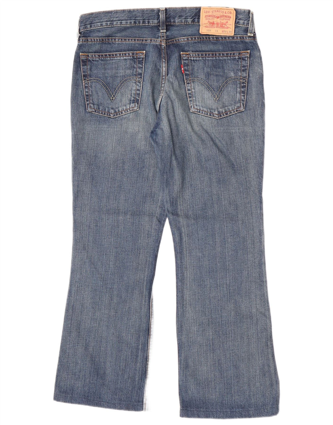 Levi's ženske 529 lepršave traperice W32 L27 plavi pamuk