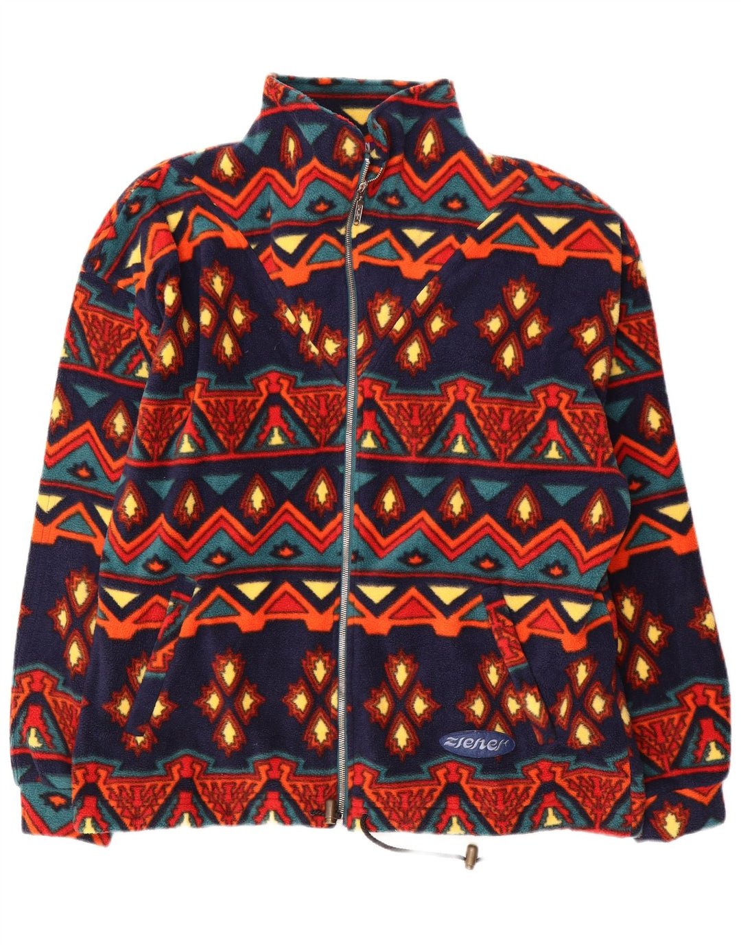 Polartec muška jakna od flisa UK 40 veliki višebojni geometrijski poliester