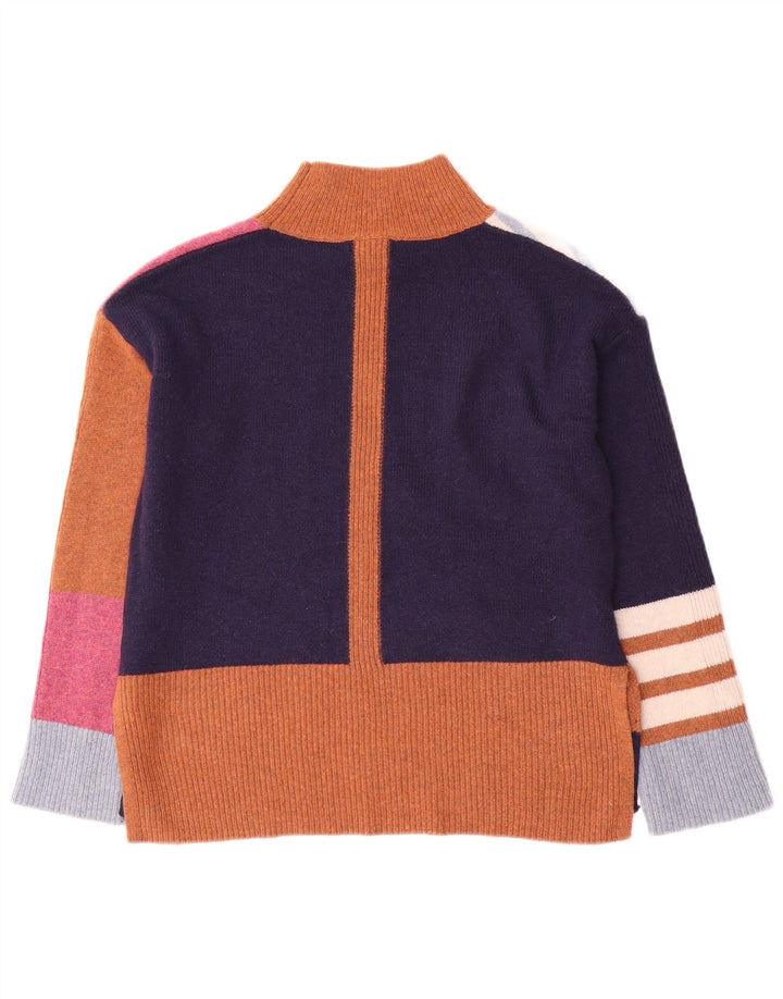 WHITE STUFF Ženski džemper s kornjačičastim ovratnikom UK 8 Mali višebojni