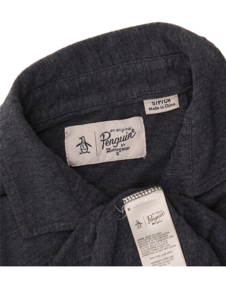 PENGUIN Mens Polo Shirt Small Grey Cotton Vintage Penguin and Second-Hand Penguin from Messina Hembry 