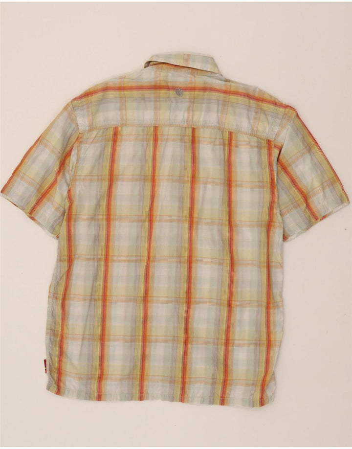 FAT FACE Mens Short Sleeve Shirt Medium Yellow Check Cotton Vintage Fat Face and Second-Hand Fat Face from Messina Hembry 