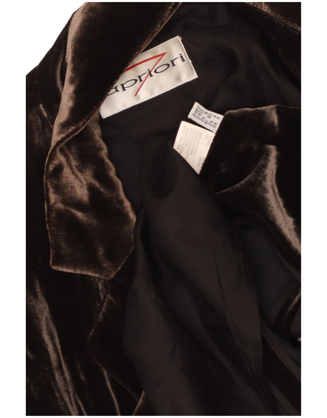 APRIORI Ženska jakna sa 3 gumba UK 14 Velika smeđa svila