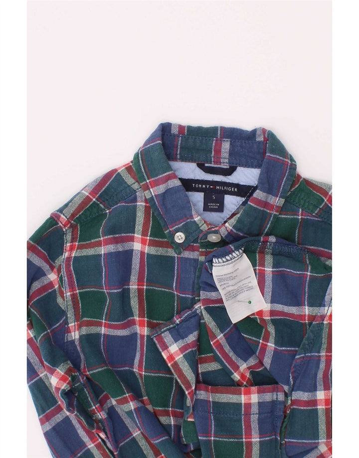 Tommy Hilfiger majica za dječake 4-5 godina plava pamuk karira
